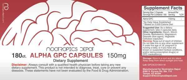 Alpha GPC 150mg Capsules