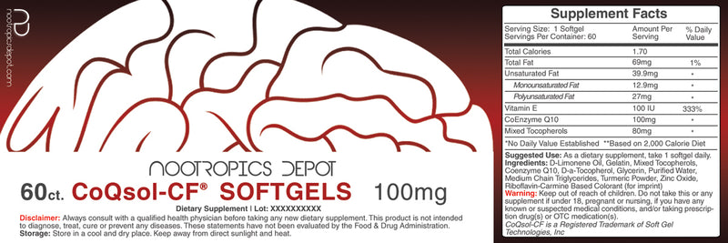 Co-Q10 (CoQsol-CF® High Bio available Extract)